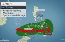 Typhoon Tembin lands in southern Philippines