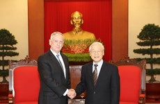 Party chief welcomes US Secretary of Defence