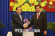 Cambodian officials deliver New Year greetings to Long An 