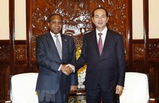 President receives outgoing Mozambican Ambassador 