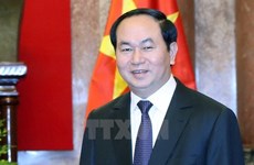 President Tran Dai Quang hails political relations with India 
