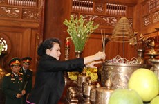 NA Chairwoman offers incense to late President Ho Chi Minh