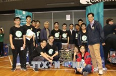 Vietnamese students show creativity in making robots 
