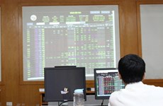 Large amount of shares traded, pulling down indexes