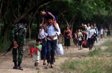 Myanmar refugees in Thailand’s border return home 