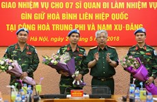 Vietnam sends seven more officers to UN peacekeeping mission
