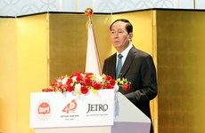 President Tran Dai Quang receives Japanese lower house official