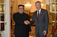 Singaporean PM welcomes DPRK leader 