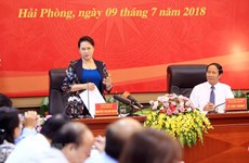 NA Chairwoman gives direction in Hai Phong 