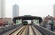 Cat Linh-Ha Dong railway connected to national grid for trial operation