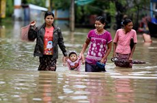 Floods leave five dead, 54,000 displaced in Myanmar