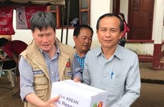 ASEAN Secretary General visits victims of Lao dam collapse