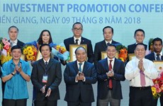 Tien Giang praised for unity in investment climate improvement