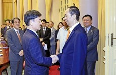 President receives special advisor of Mainichi newspaper 