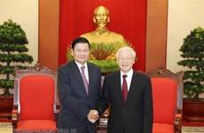 Party chief welcomes Lao Prime Minister