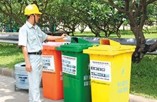 Waste sorting at source programme carried out in HCM City's industrial parks