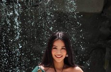 Vietnam girl wins silver medal in Miss Earth swimsuit sub-contest