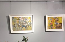 Art works of famous Vietnamese painters exhibited in London