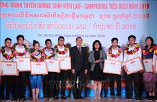 Outstanding Lao, Cambodian students in HCM City honoured