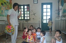 Alternative care given to orphaned children in Thai Nguyen