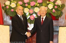 Top Vietnamese leader meets with Cambodian King