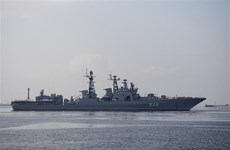 Russian warships begin visit to Philippines