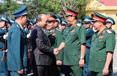 PM inspects combat readiness in Air Force Division 372 ahead of Tet
