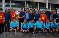 Vietnam’s U22 team arrives in Cambodia for regional champs