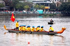 Hanoi open dragon boat race 2019 kicks off 