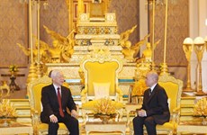 Leader holds talks with Cambodian King