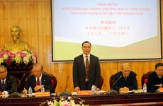 Japanese businesses study investment in Ha Nam province
