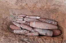 Dozens of leftover war mortar shells found in Quang Tri 