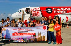 AirAsia operates first flight on Can Tho-Kuala Lumpur air route