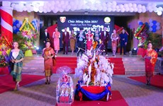 Lao students in Thua Thien-Hue celebrate Bunpimay festival