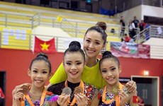 Rhythmic gymnasts win two golds at Singapore Open