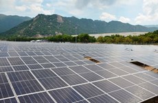 Another solar power plant generates electricity