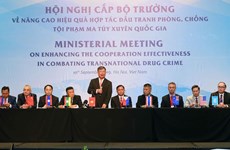 Ministerial meeting issues joint statement on drug crime combat