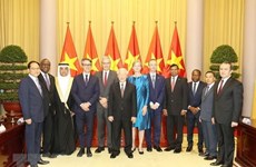 Party, State leader welcomes newly-accredited foreign ambassadors