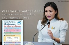 Thailand’s Waterworks Authorities reduce water bills, exempt fees