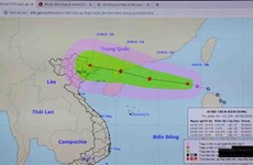 Low tropical pressure in East Sea strengthens into storm