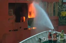 Fire breaks out on vessel in RoK waters with 10 Vietnamese on board