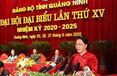 Top legislator attends Quang Ninh Party organisation’s congress