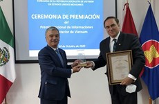 Prizes of National External Information Service Awards granted to Mexicans
