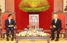 Top leader receives visiting speaker of RoK’s parliament