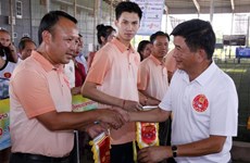 Sport tournament marks ties between Vietnamese, Lao public security forces