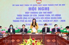 Dossiers from Hanoi candidates for 15th NA election counted