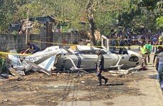 One dead, three injured in helicopter crash in central Philippines 