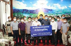 Vietnamese in Laos donate relief supplies to aid local COVID-19 response