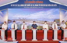 Top legislator attends ground-breaking of national highway upgrade in Hai Phong