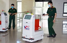 Military-developed robot sent to Bac Giang to support COVID-19 fight